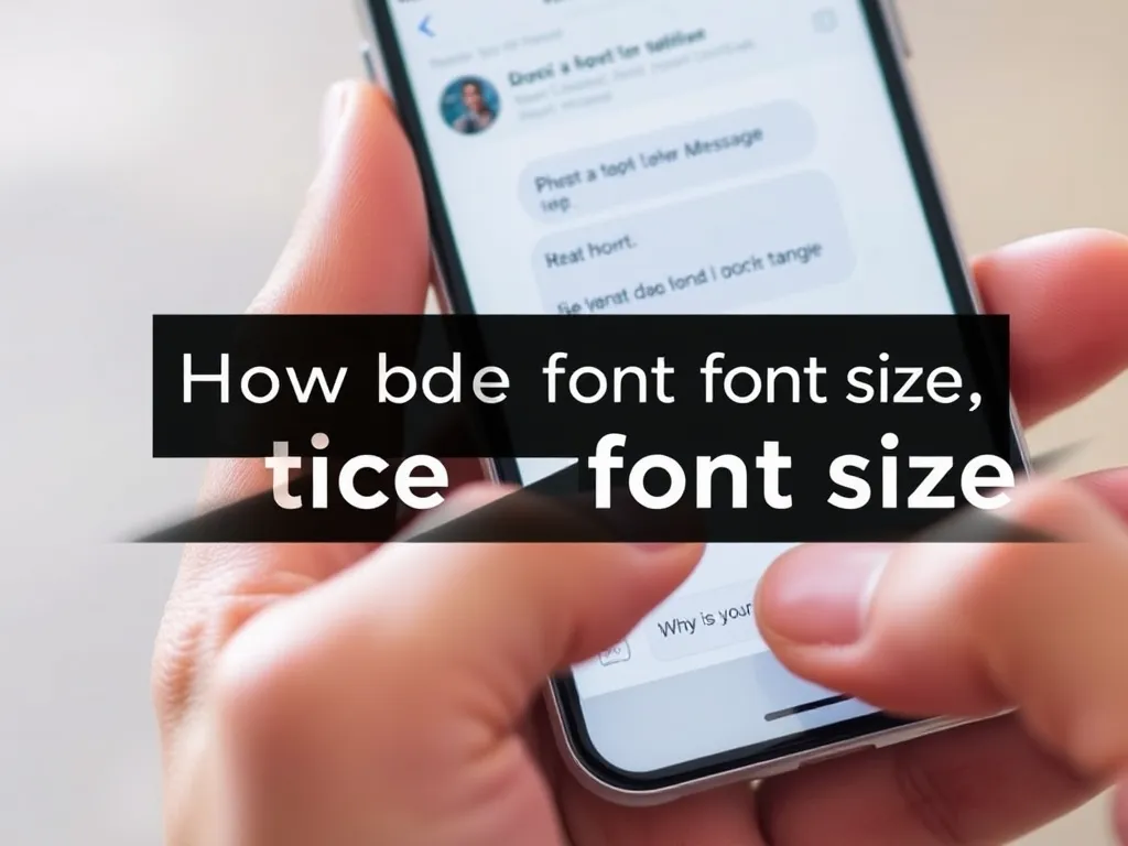 Jak zmniejszyć i powiększyć czcionkę w wiadomościach SMS?